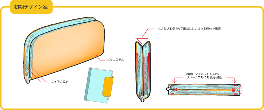 まったく新しいペンケース　ペンサム